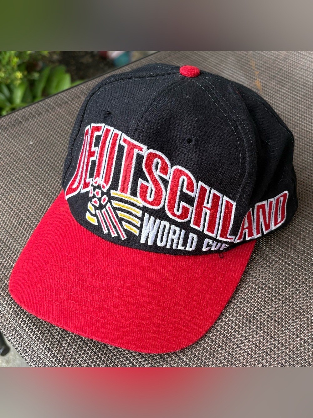 Vintage Apex One Germany Deutschland 1994 World Cup USA Soccer Snapback Hat OSFA